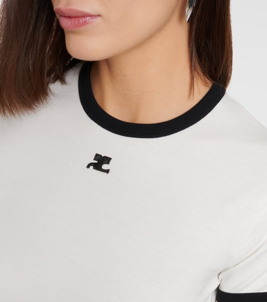 Courrèges Logo cotton jersey T-shirt