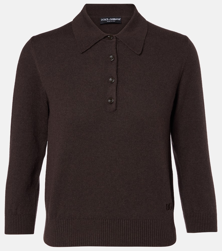 Cashmere polo sweater