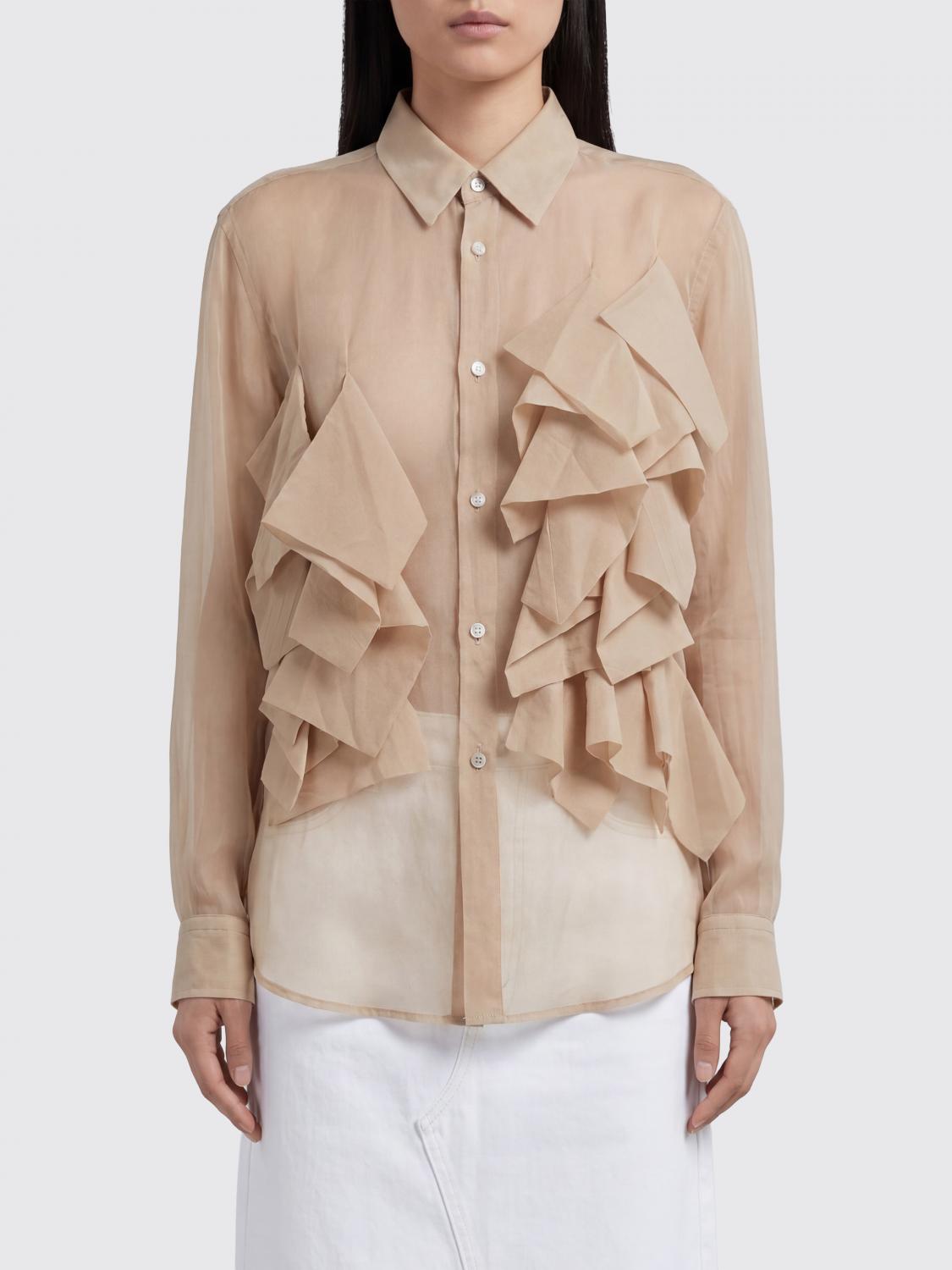 COMME DES GARÇONS Shirt Woman color Beige