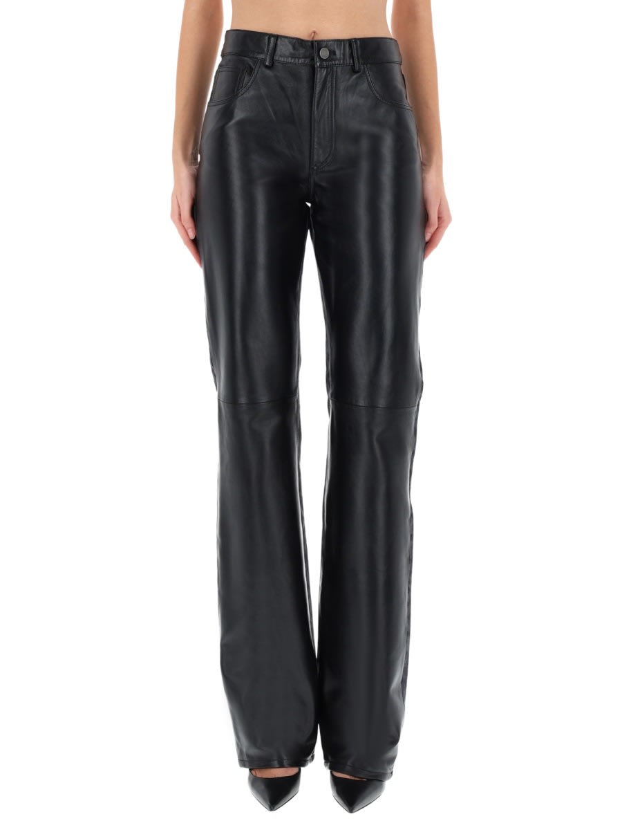 "Star Black Denim & Leather" Pants