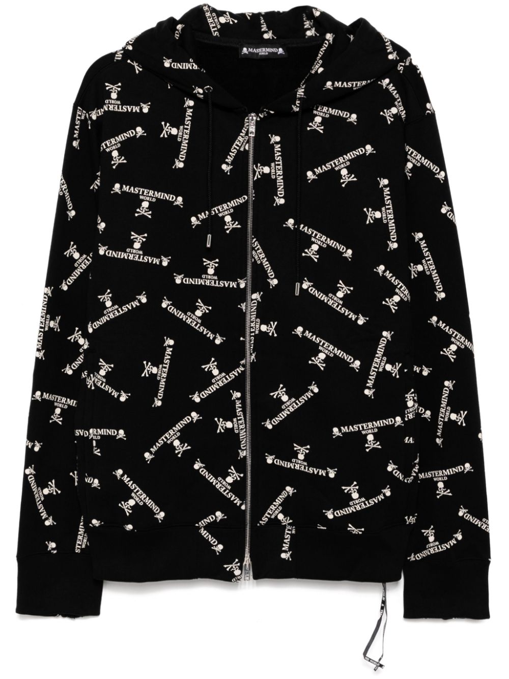 Monogram zip hoodie - Black