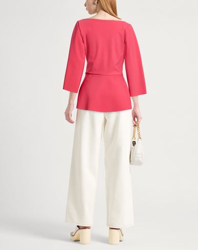 Woman Top Coral Size 10 Polyamide, Elastane