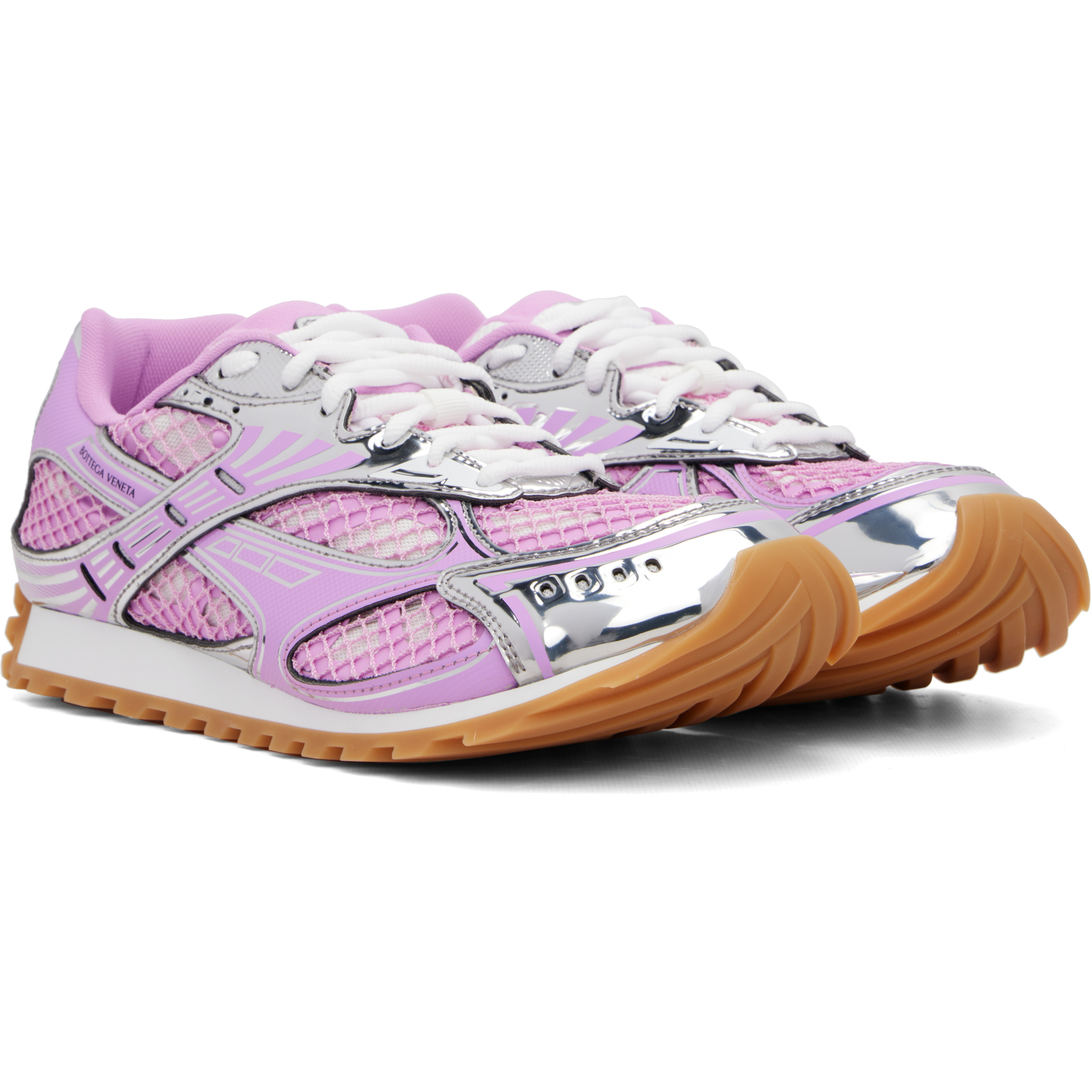 Pink & Silver Orbit Sneakers