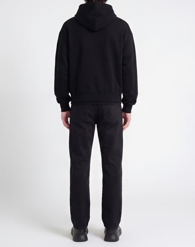 Man Sweatshirt Black Size M Cotton, Polyester