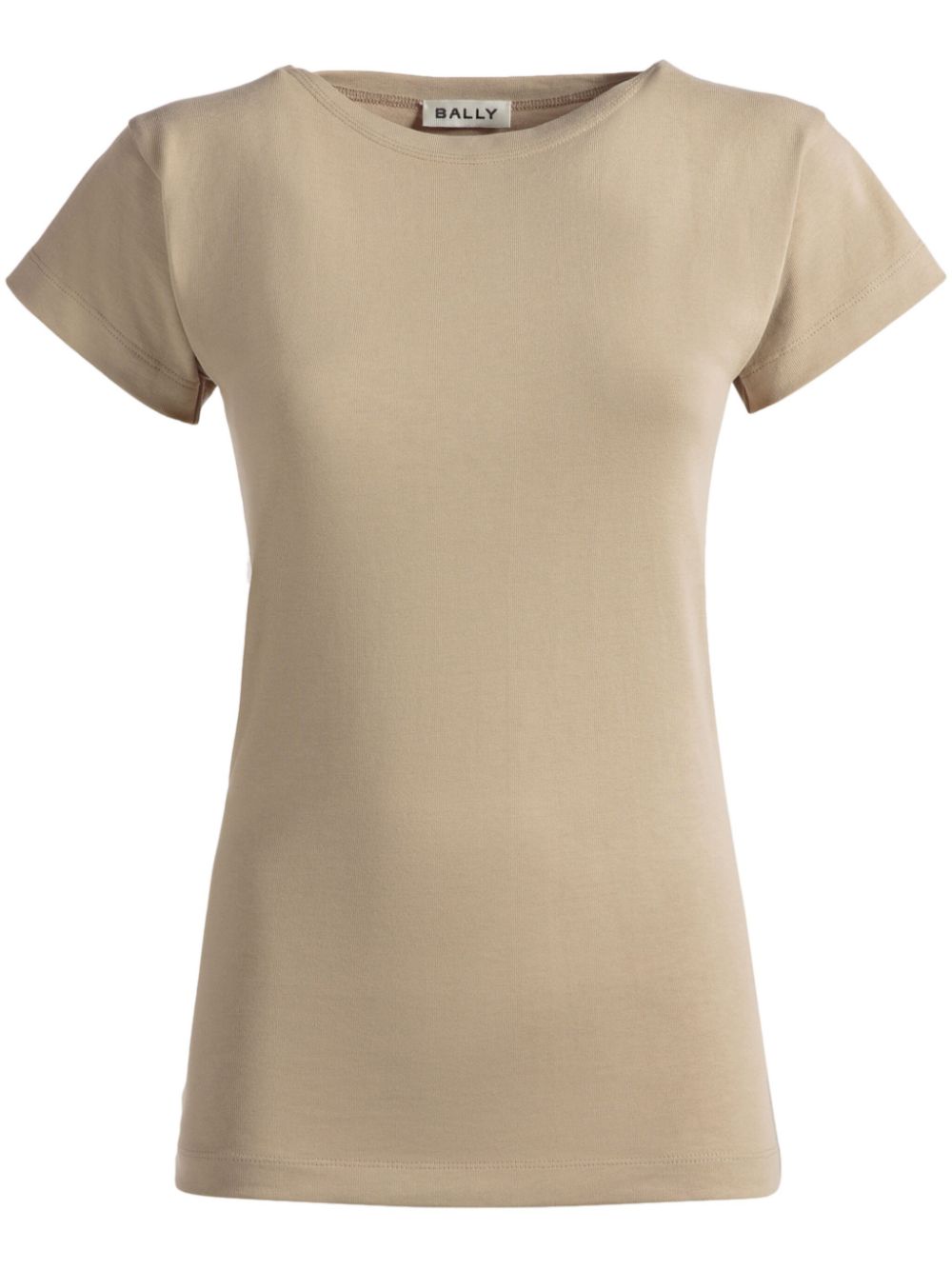 Plain organic-cotton T-shirt - Neutrals