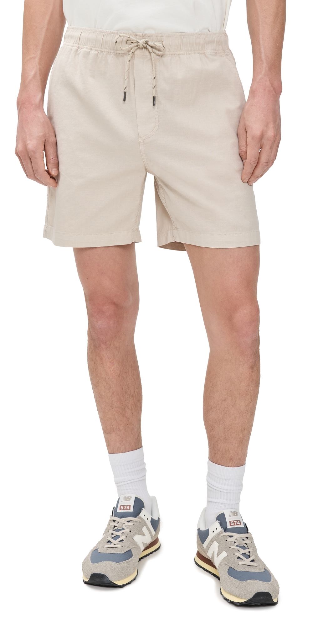 Faherty Essential Drawstring Shorts Stone