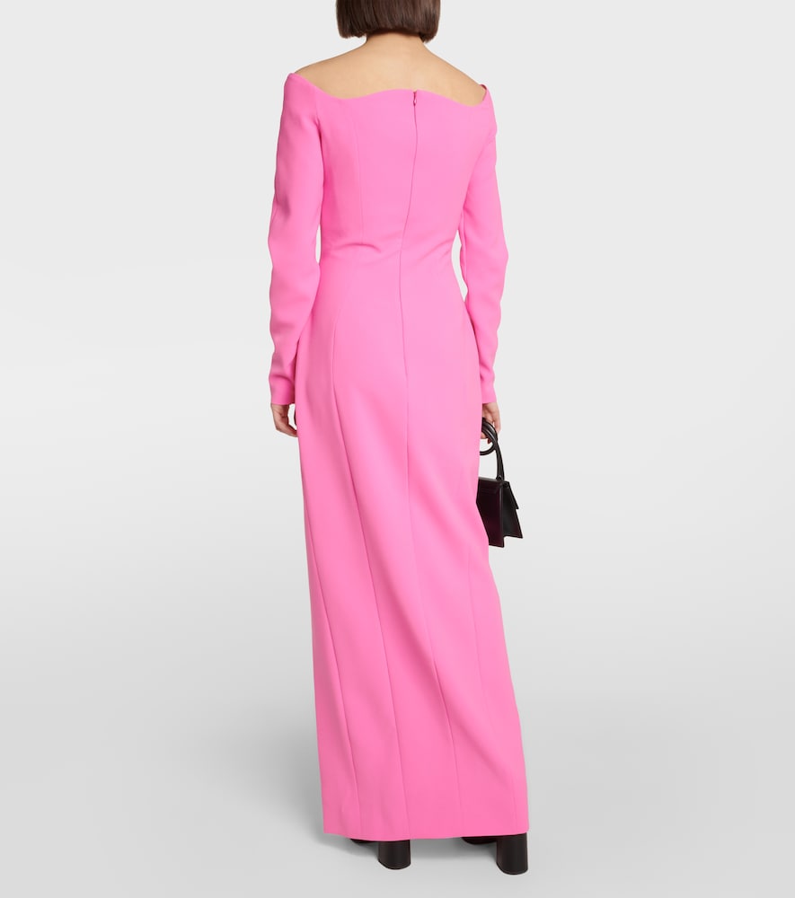 Off-the-shoulder gown