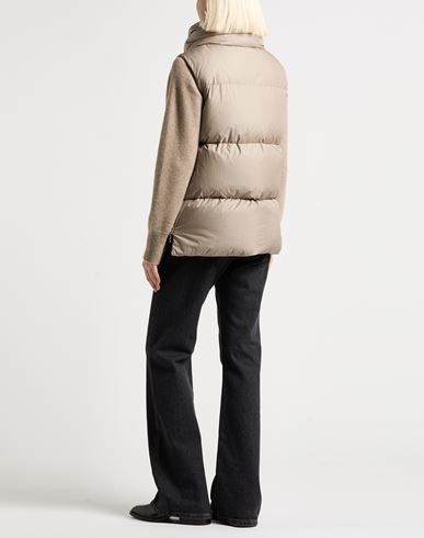 Woman Vest Beige Size 4 Polyamide
