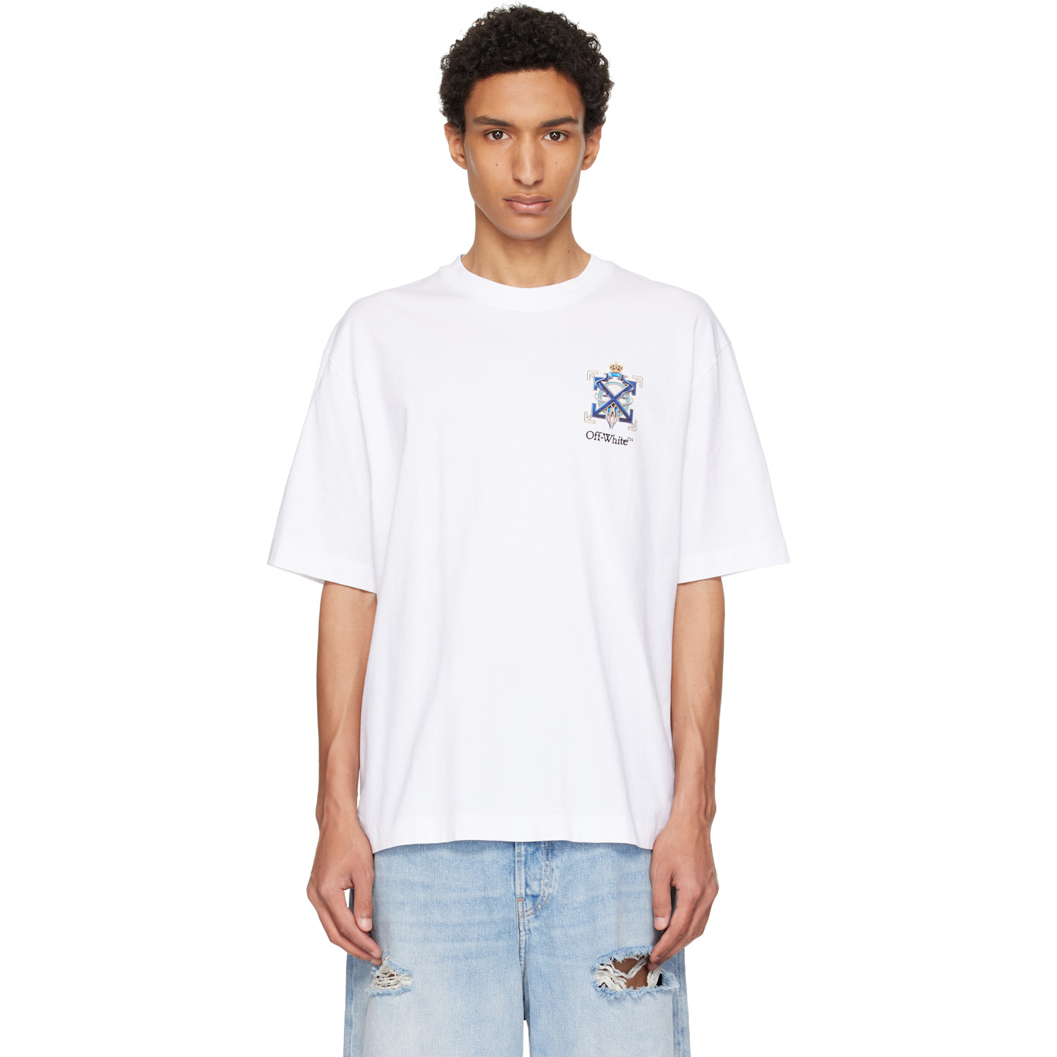 White Jewel Arrow Skate T-shirt