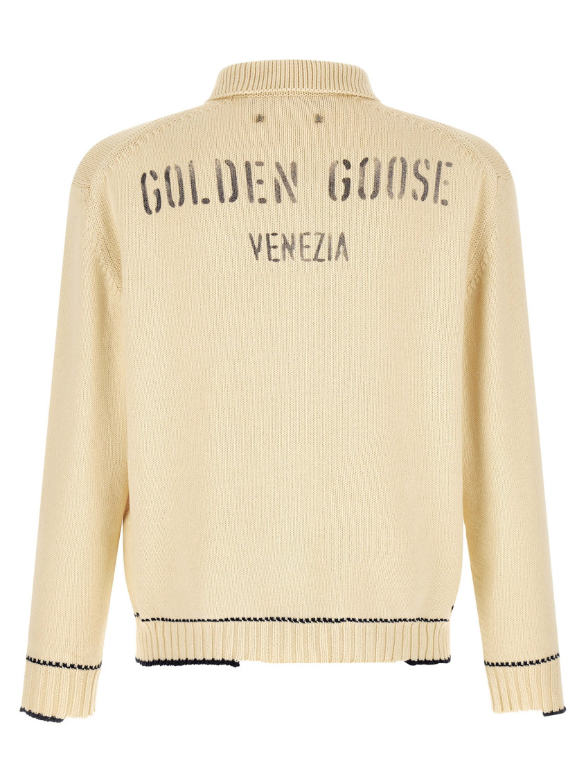 Golden Goose - rindley knit polo long sleeve sweater