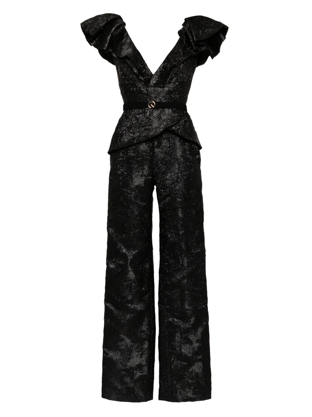 Brocade jumpsuit - Black