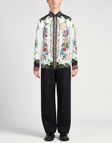Versace Jeans Couture Man Shirt White Size 36 Viscose