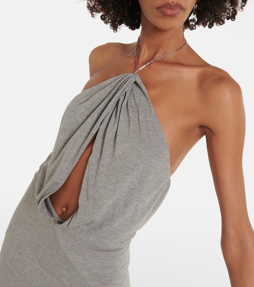 Halterneck maxi dress