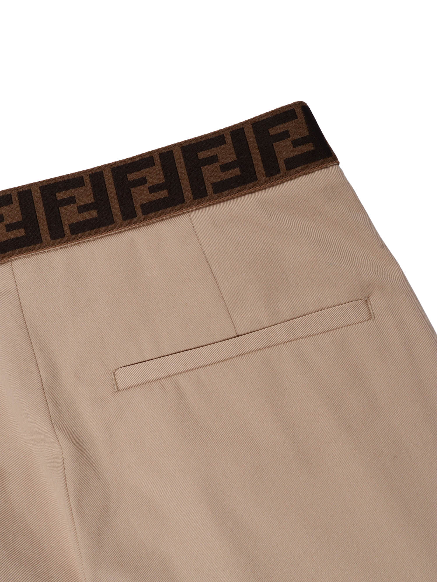Fendi Jr Pantalone Eavy Gabardine