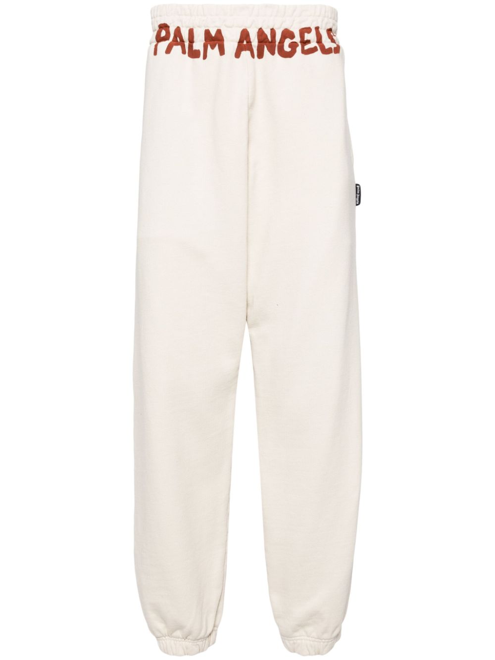 Logo-print cotton track pants - White