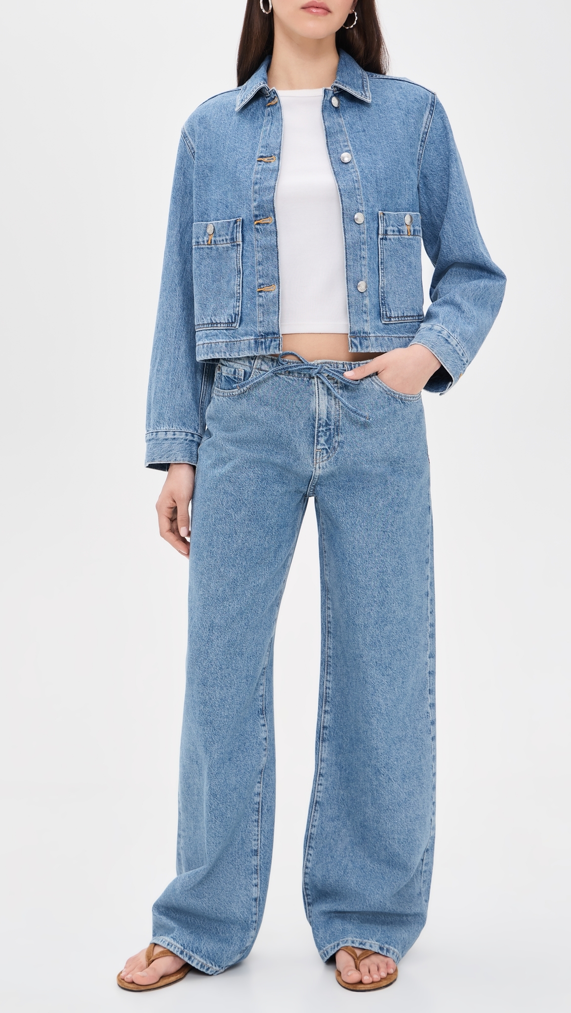 The Big Easy Pull On Wide Leg Jeans Cleo