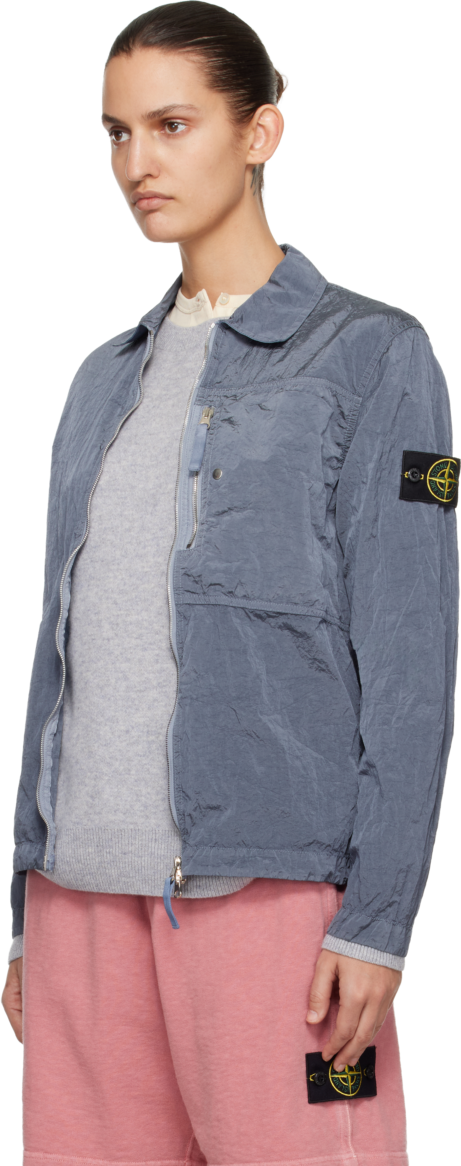 Blue 1200038 Nylon Metal ECONYL Overshirt