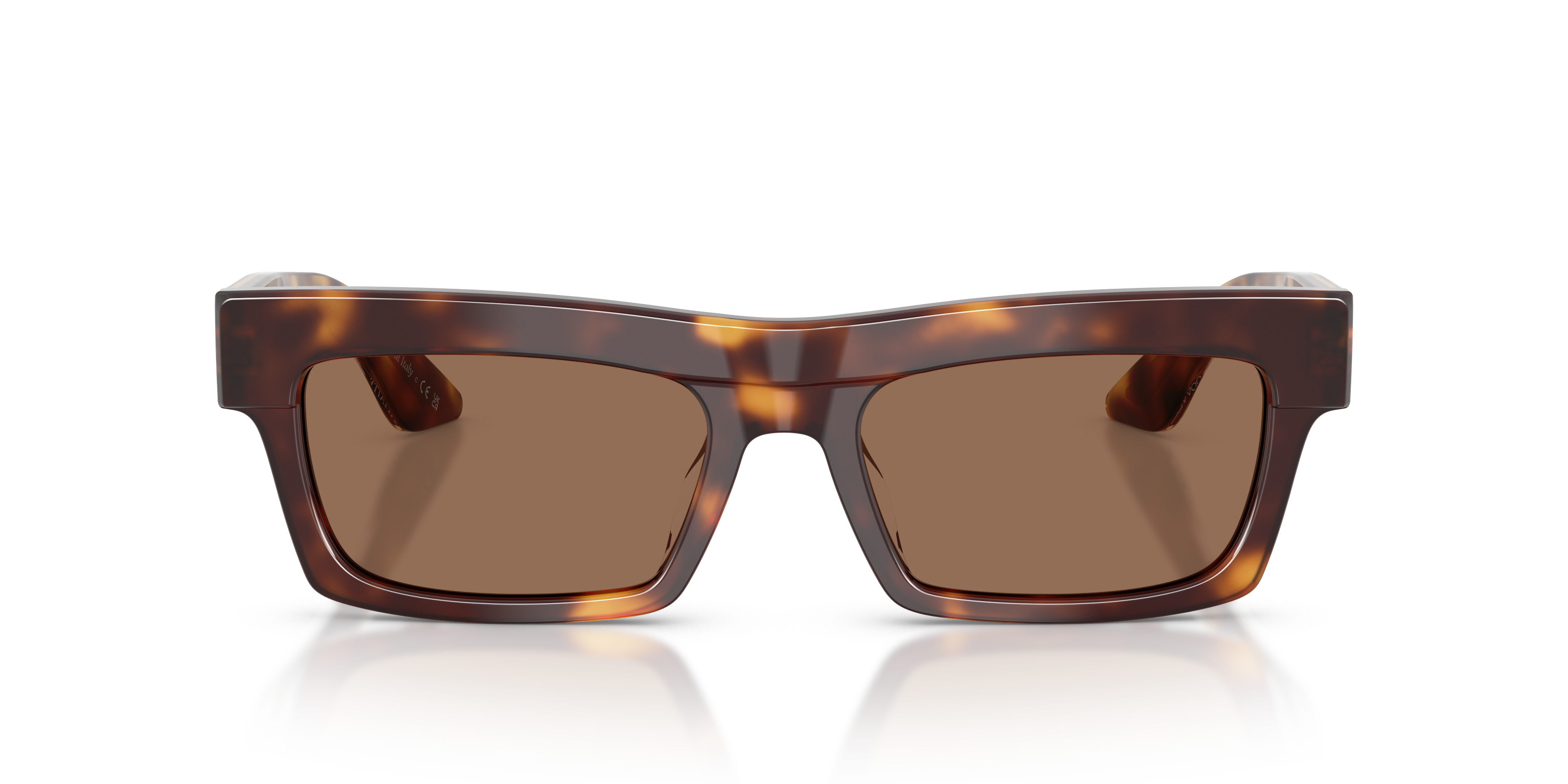 Oliver Peoples Vrouw Oliver Peoples OV5607SU 1985C 100773 Zonnebrillen Acetaat Schildpad Bruin Kwadraat Normaa