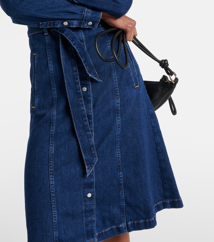 Denim midi dress