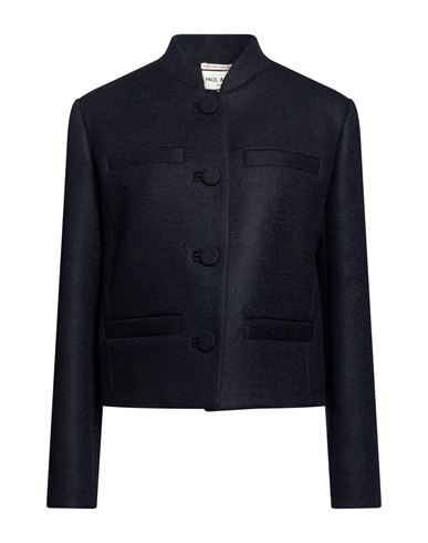 Woman Jacket Midnight blue Size 12 Virgin Wool