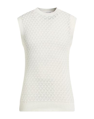 Platinum Man Sweater Ivory Size M Cotton