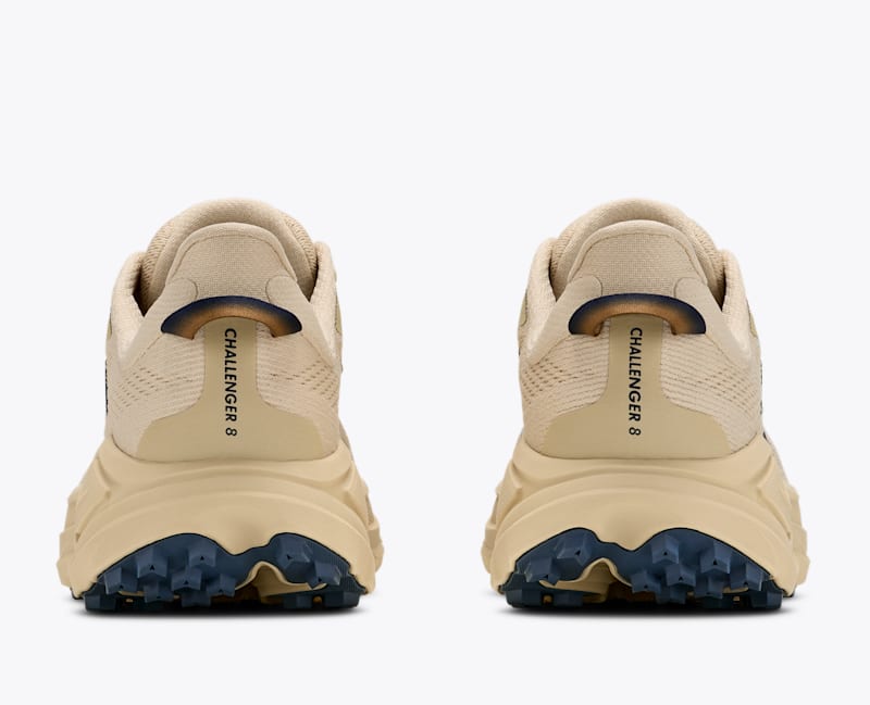 HOKA Women's Challenger 8 Shoes in Barley Flour/Faded Navy