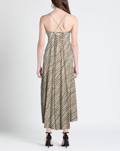 Masnada Woman Maxi dress Beige Size 4 Linen, Viscose