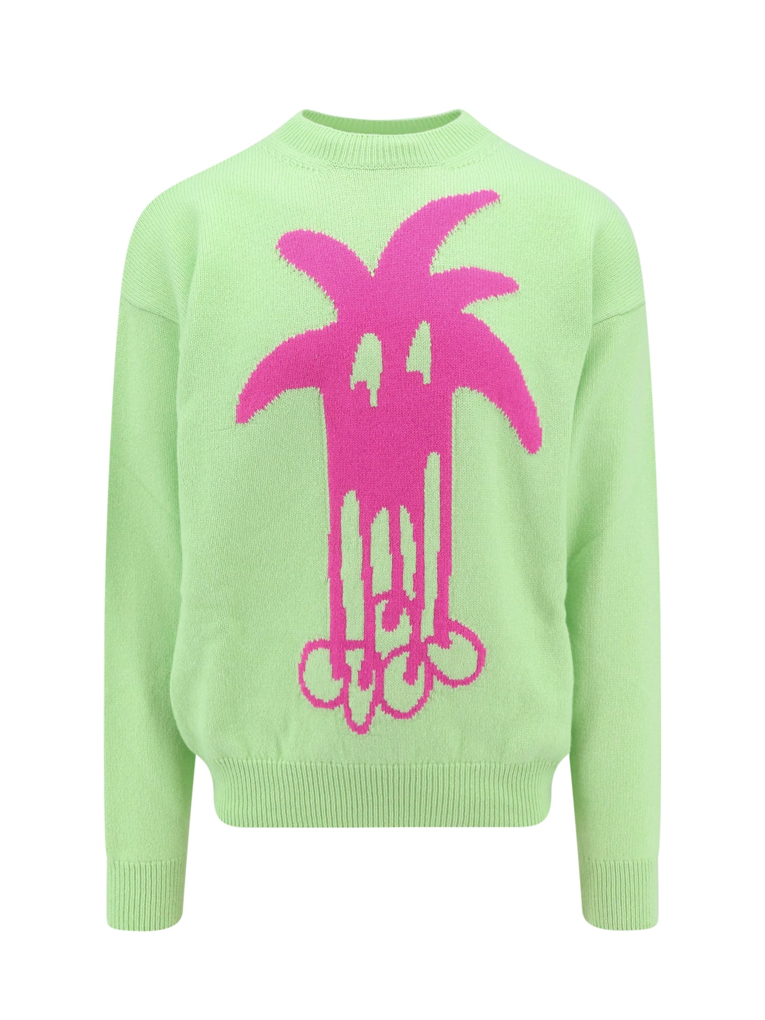 Douby intarsia-knit jumper - Green