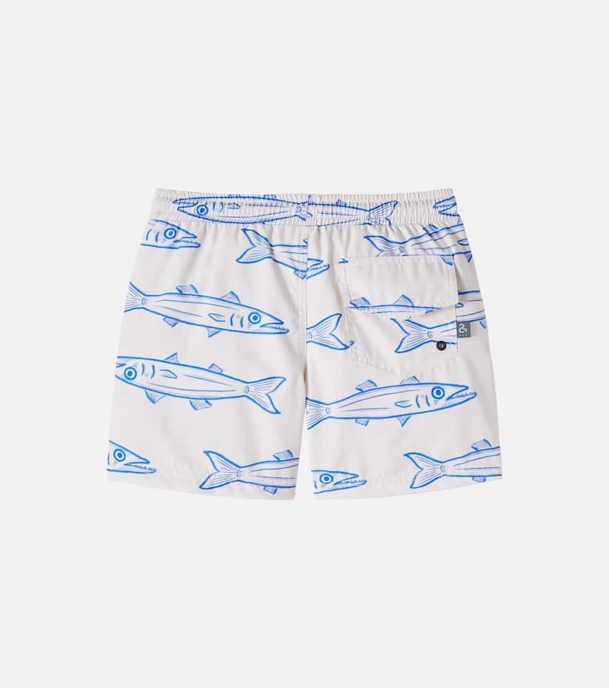 Printed swim trunks