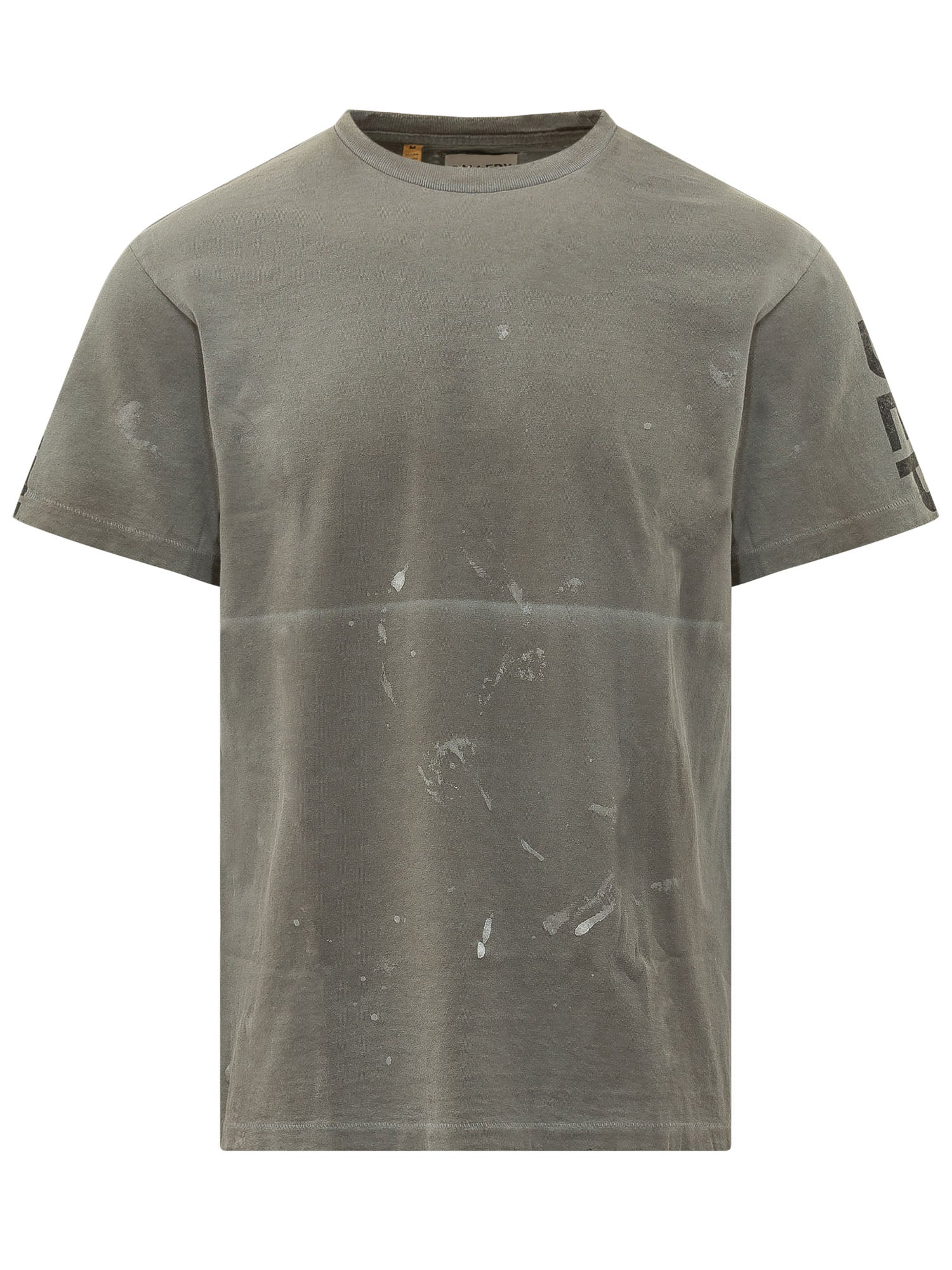 Cut Sleeves Vintage Effect T-shirt