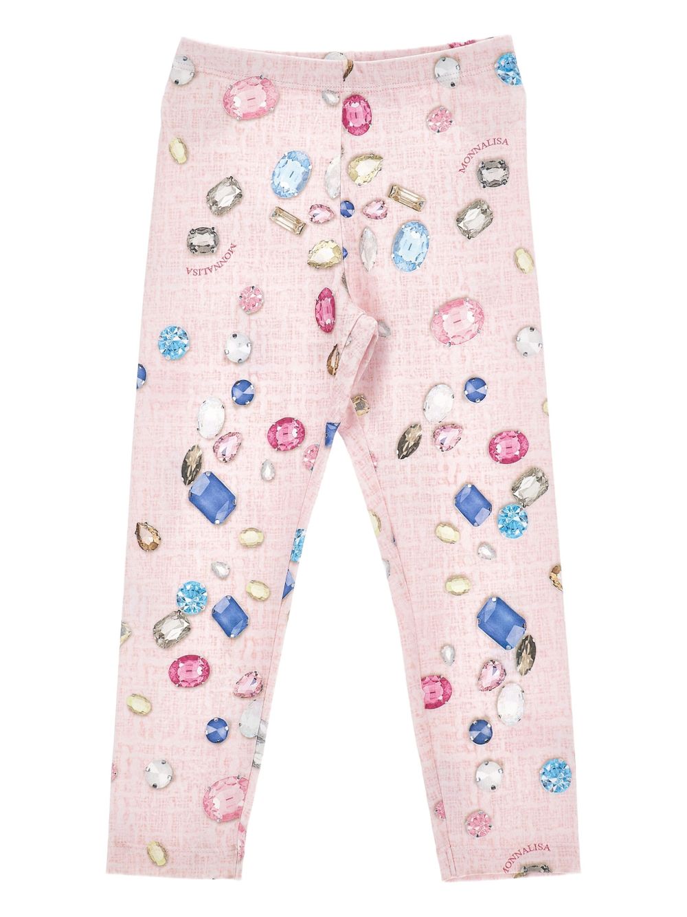 Gem-printed leggings - Pink