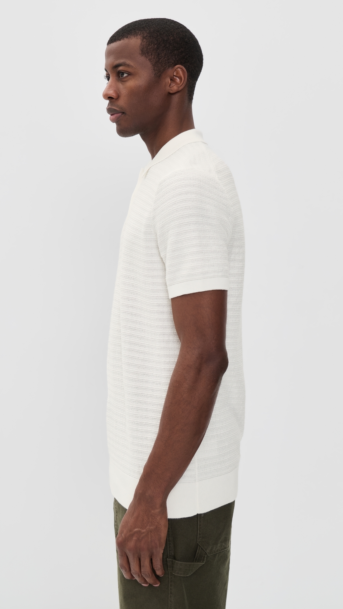 Lachlan Links Knit Polo White