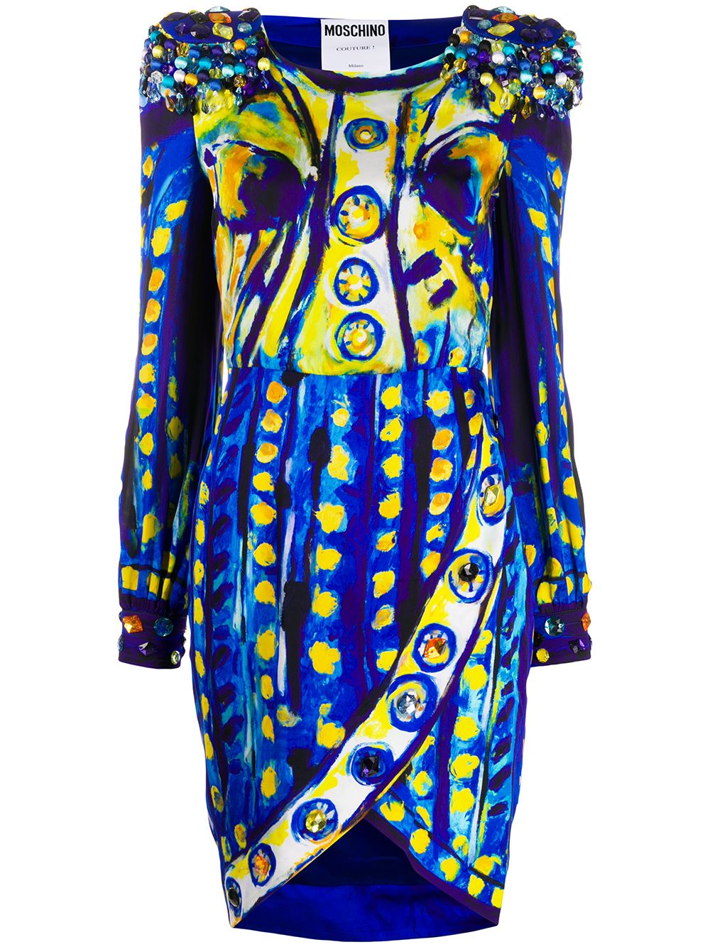 Matador print dress - Blue