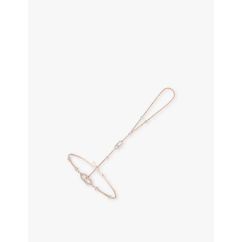 Womens Move Uno 18ct Gold and 0.35ct Diamond Hand Bracelet