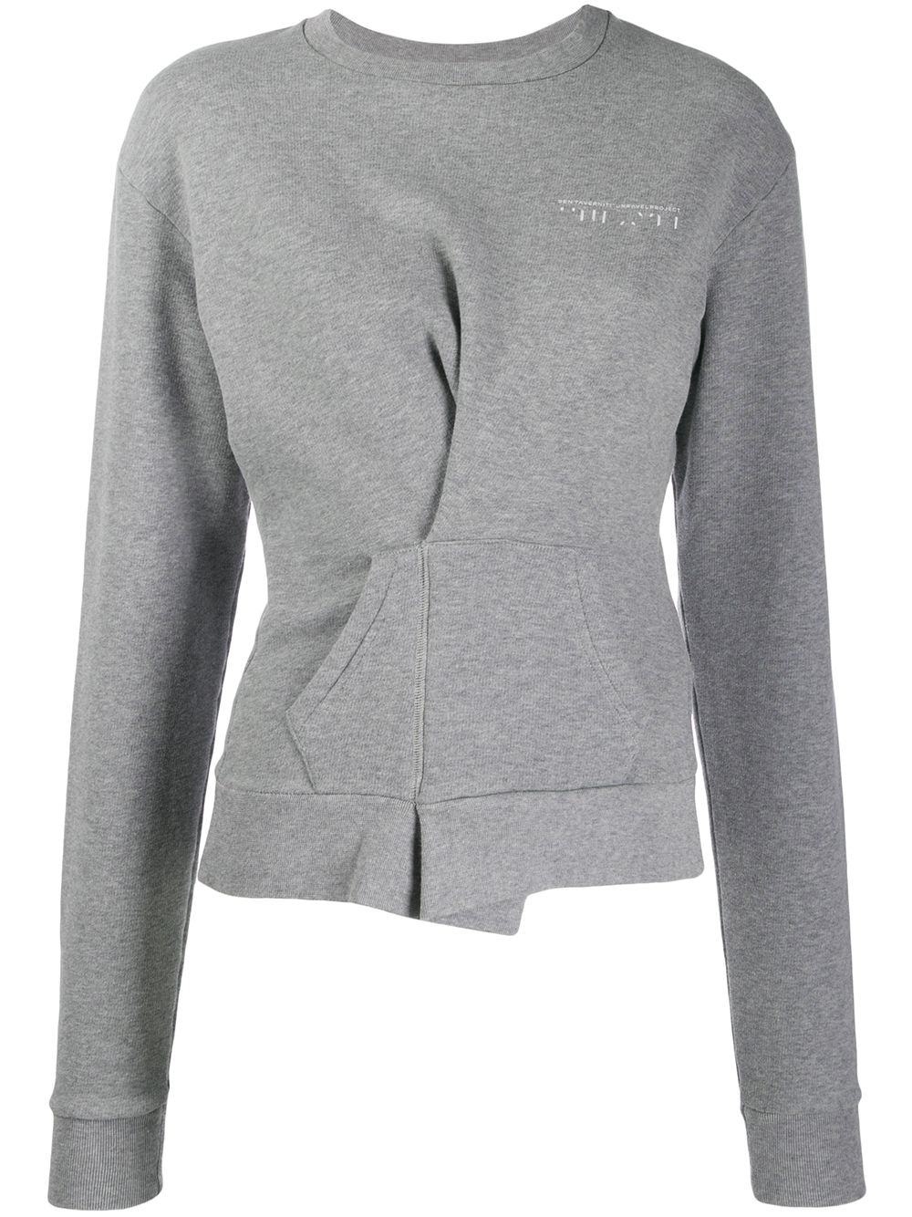 Wrap detail sweatshirt - Grey