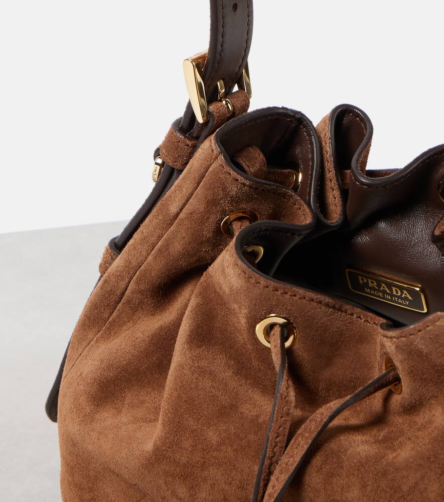 Prada Small suede bucket bag