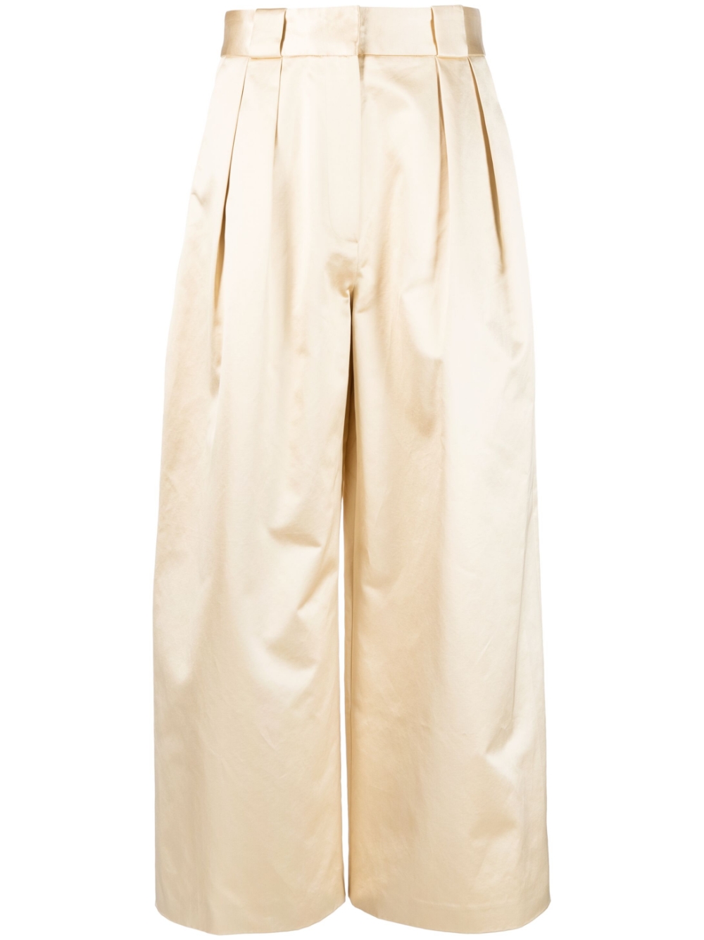 The Rico high-waist wide-leg trousers - Neutrals