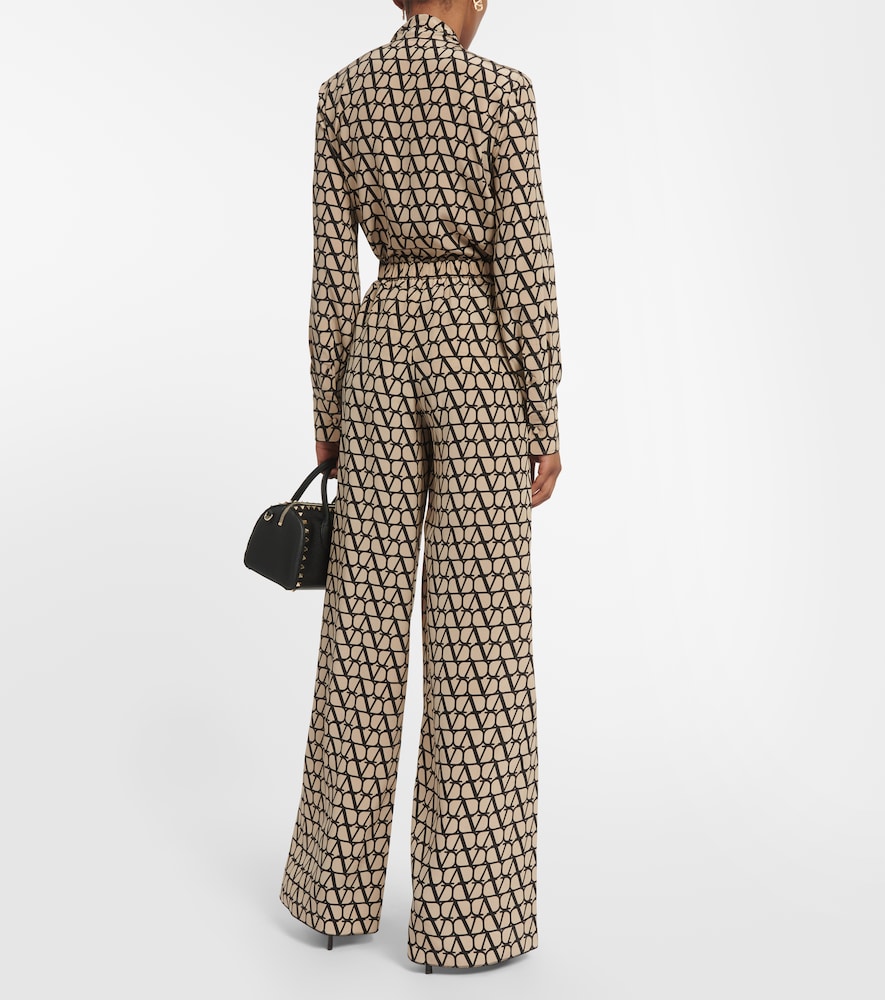 Toile Iconographe silk wide-leg pants