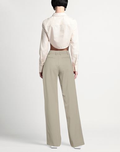 Woman Pants Sage green Size 8 Polyester, Viscose, Elastane