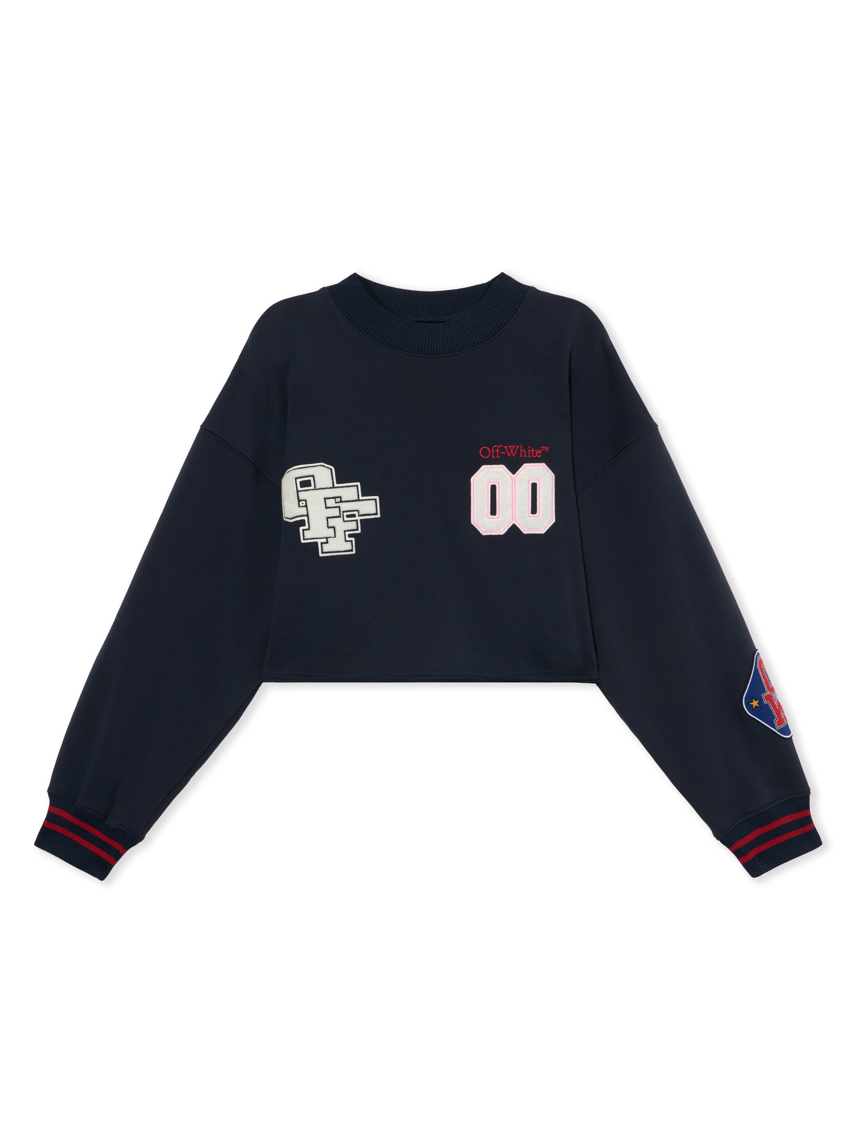 Royal Patch Crop Sweatshirt - Female Sweatshirts Night Sky