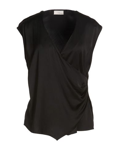 Woman Top Black Size M EcoVero viscose, Rayon, Elastane