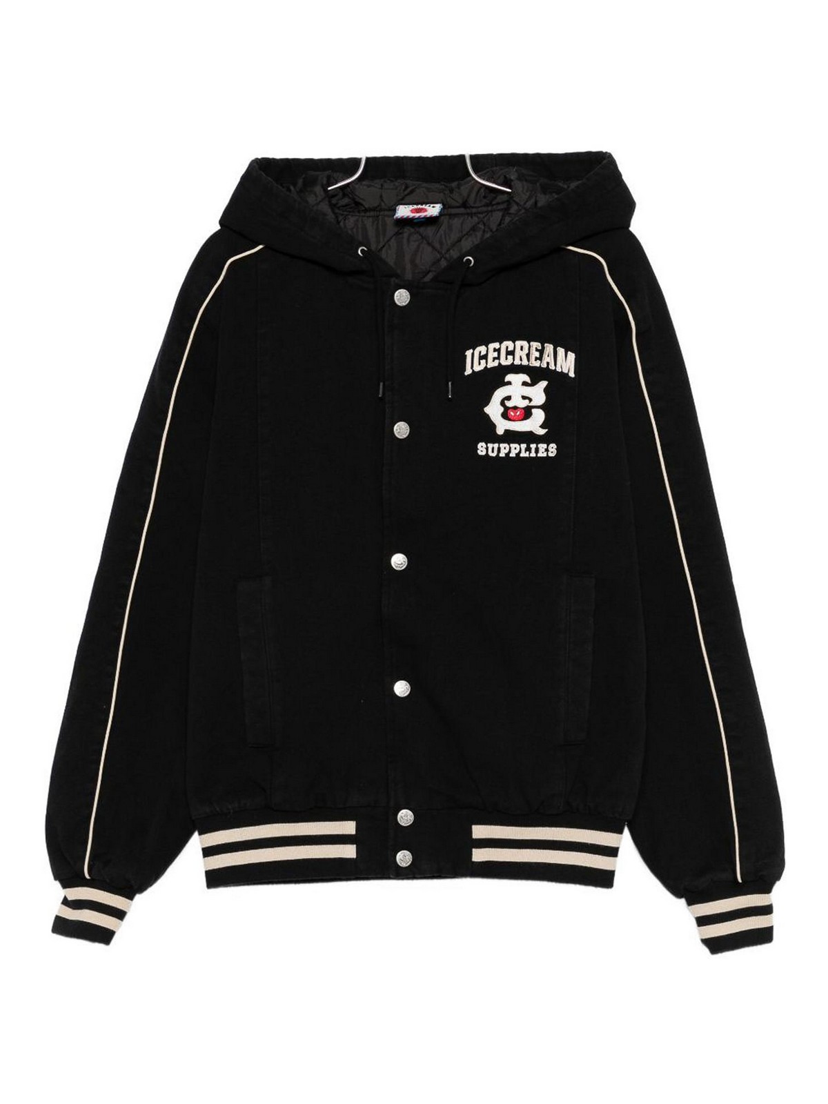 Cotton Hooded Bomber Jacket