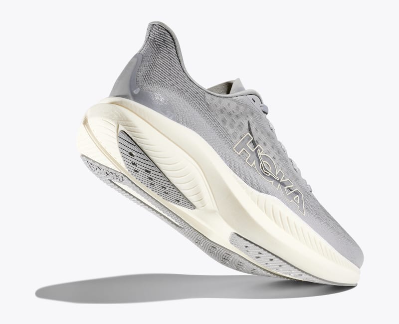HOKA Men's Mach 6 Shoes in Stardust/Alabaster