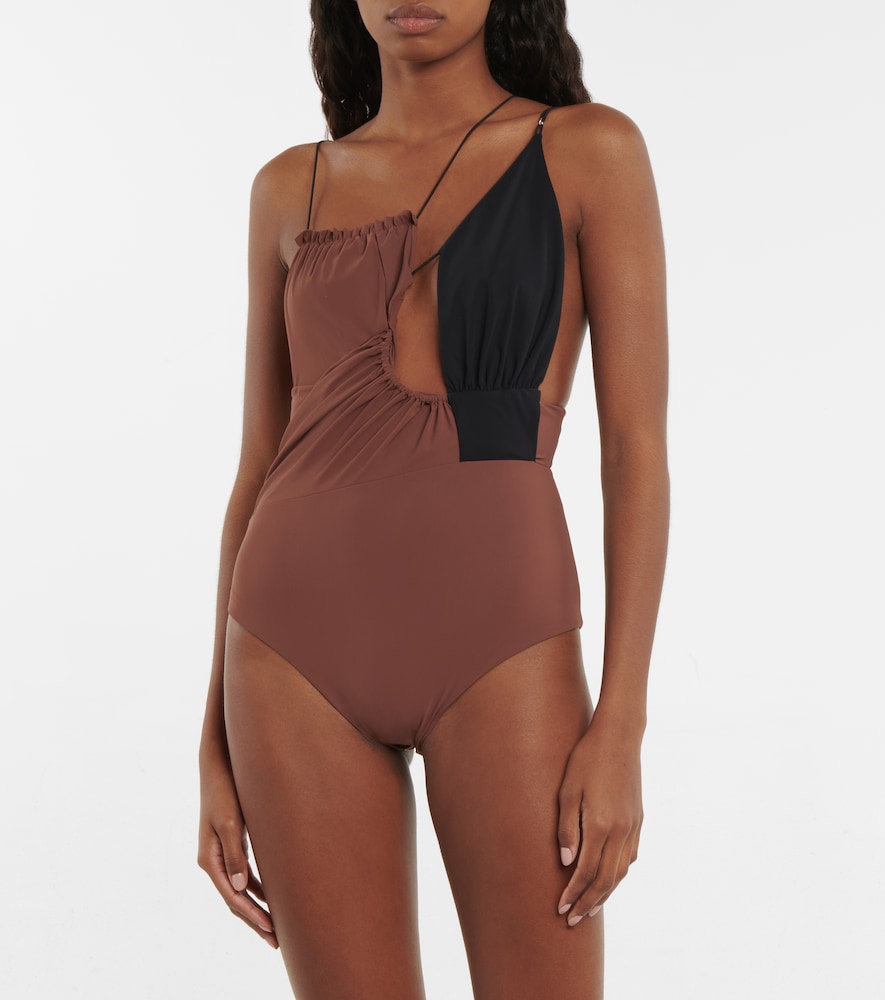 Exclusive to Mytheresa - Cutout asymmetric swimsuit