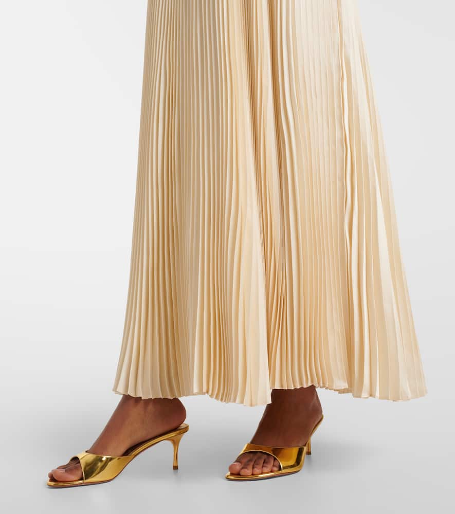 Georgina pleated maxi dress