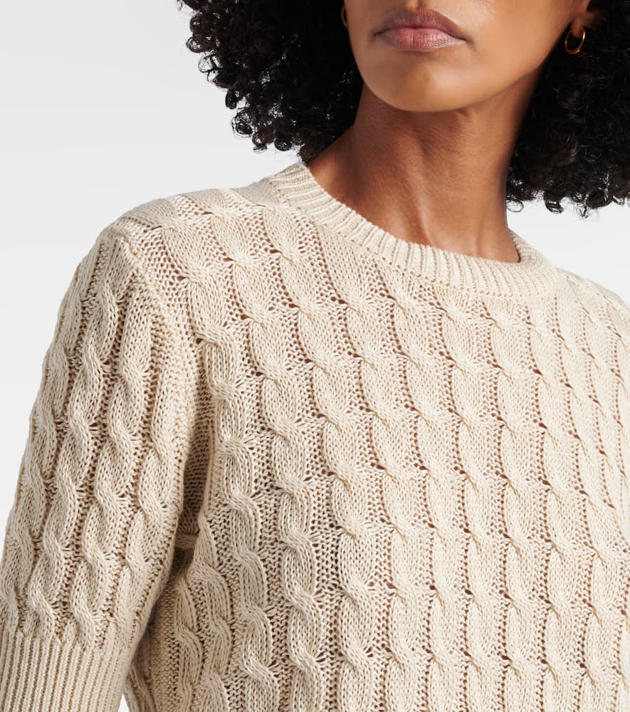 Talamo cable-knit linen sweater
