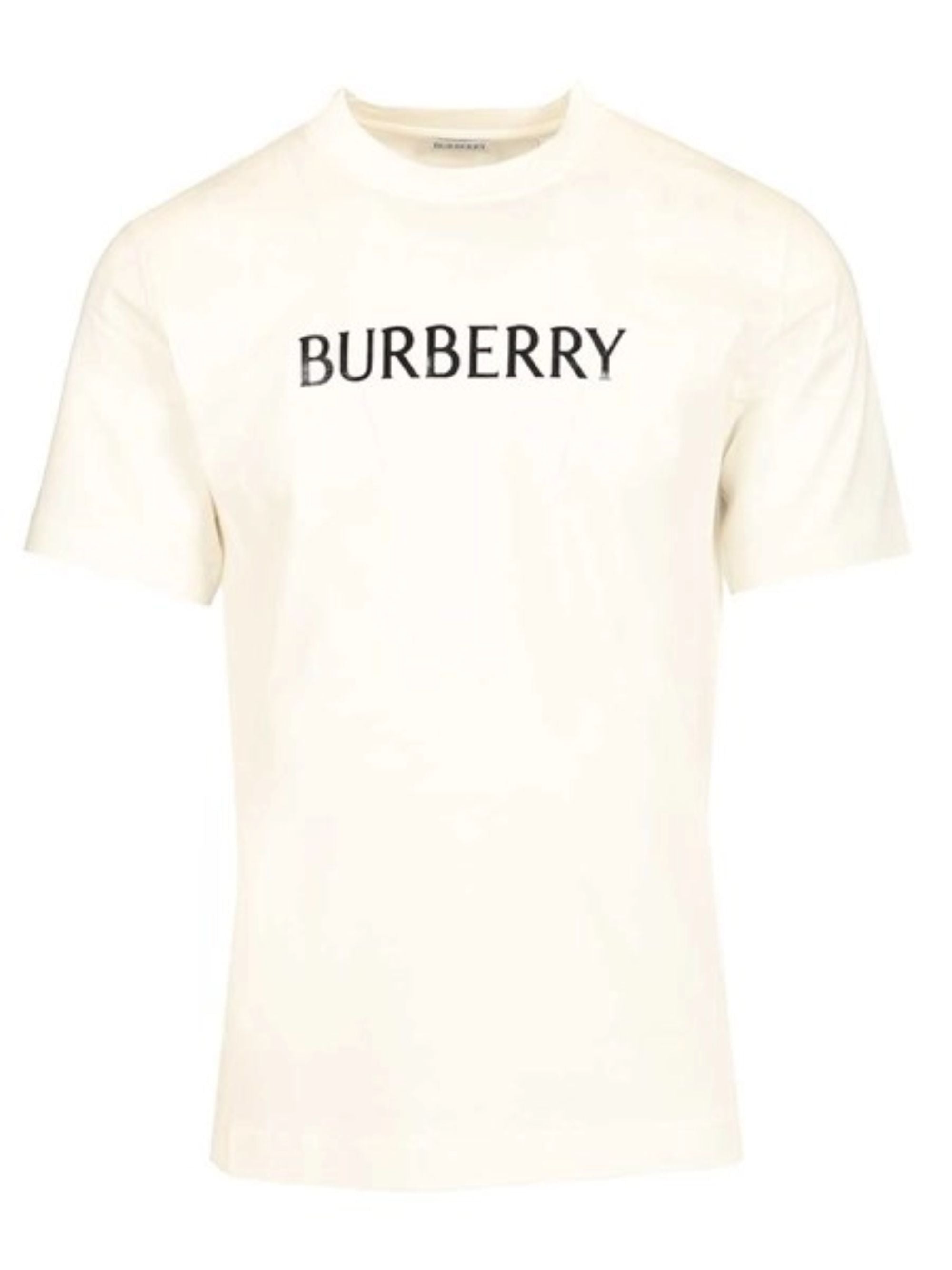 Logo Print Short Sleeves Crew Neck T-Shirt for Men