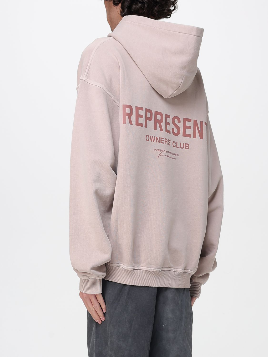 Sweatshirt Men color Beige