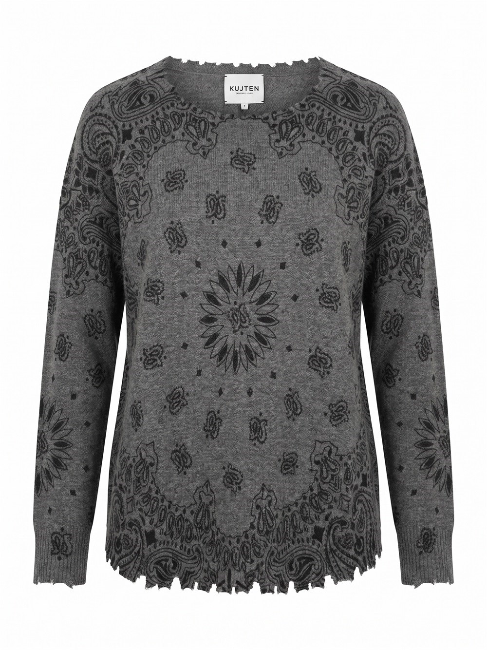`Mela Bandana Bico` Round Neck Sweater