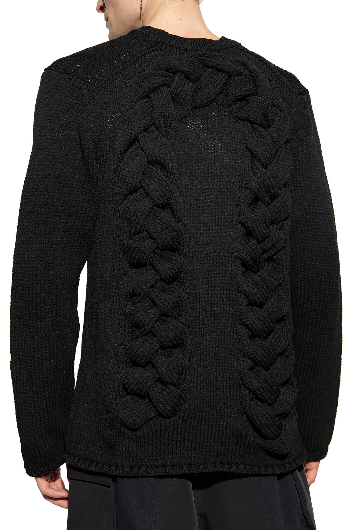 Sweater with decorative knit